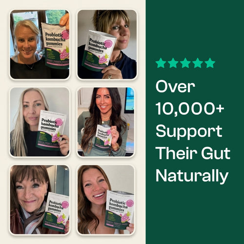 Kombucha Probiotic Gummies For Bloating + Digestion