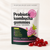 Kombucha Probiotic Gummies For Bloating + Digestion