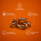Biovitic Pumpkin Seed Oil Softgels For Hair Loss